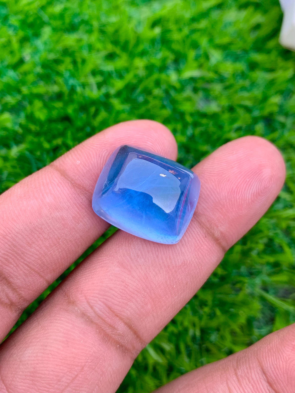 Santa Maria Aquamarine Cabochon: 22.90 Carat Gemstone