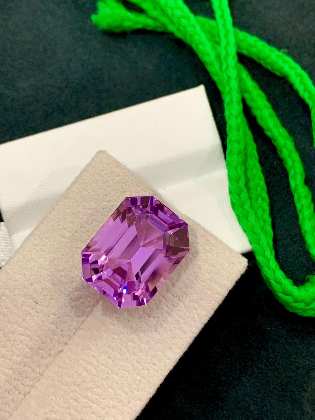 Purple Pink Kunzite 21.40ct Octagonal Step Cut Gem from Afghanistan