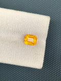 Natural Yellow Sapphire Gemstone: Ascher Cut, 2 CT, Jewelry Stone