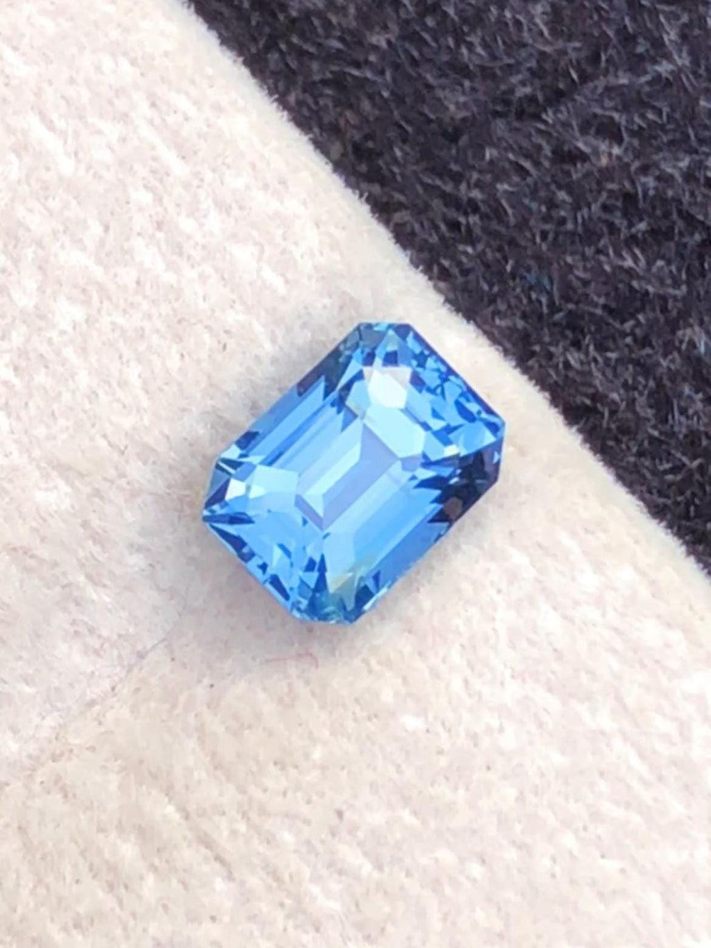 Cobalt Spinel 1.61 ct Emerald Cut Tanzanian – Vivid Blue Certified Gemstone