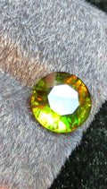 Green Sphene 3.00 ct Round Cut Green Gemstone from Skardu Pakistan