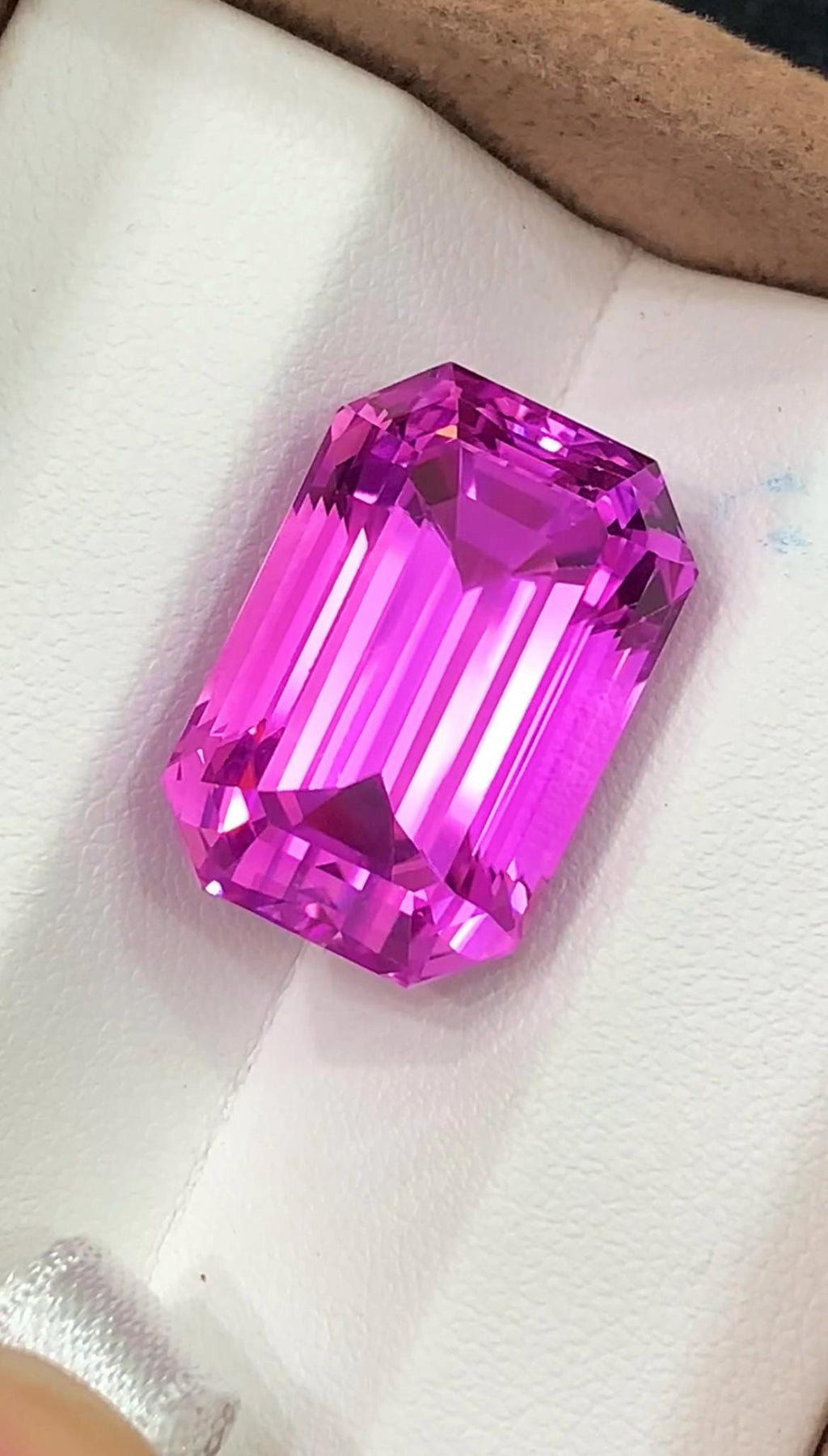 Pink Kunzite 35.40 Carat Emerald Cut Loose Gemstone from Afghanistan