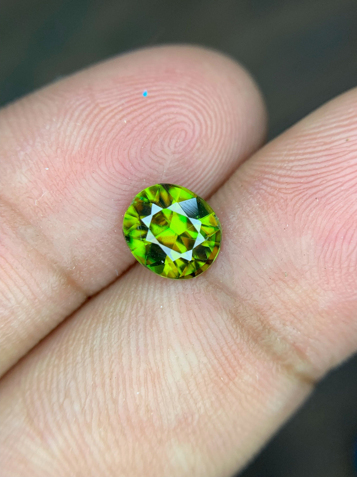 1.15 CT Natural Sphene Gemstone: Oval Cut, Himalayan Origin