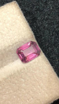 Padparadscha Sapphire 1.13 ct Emerald Cut , Madagascar — Certified Orangey-Pink