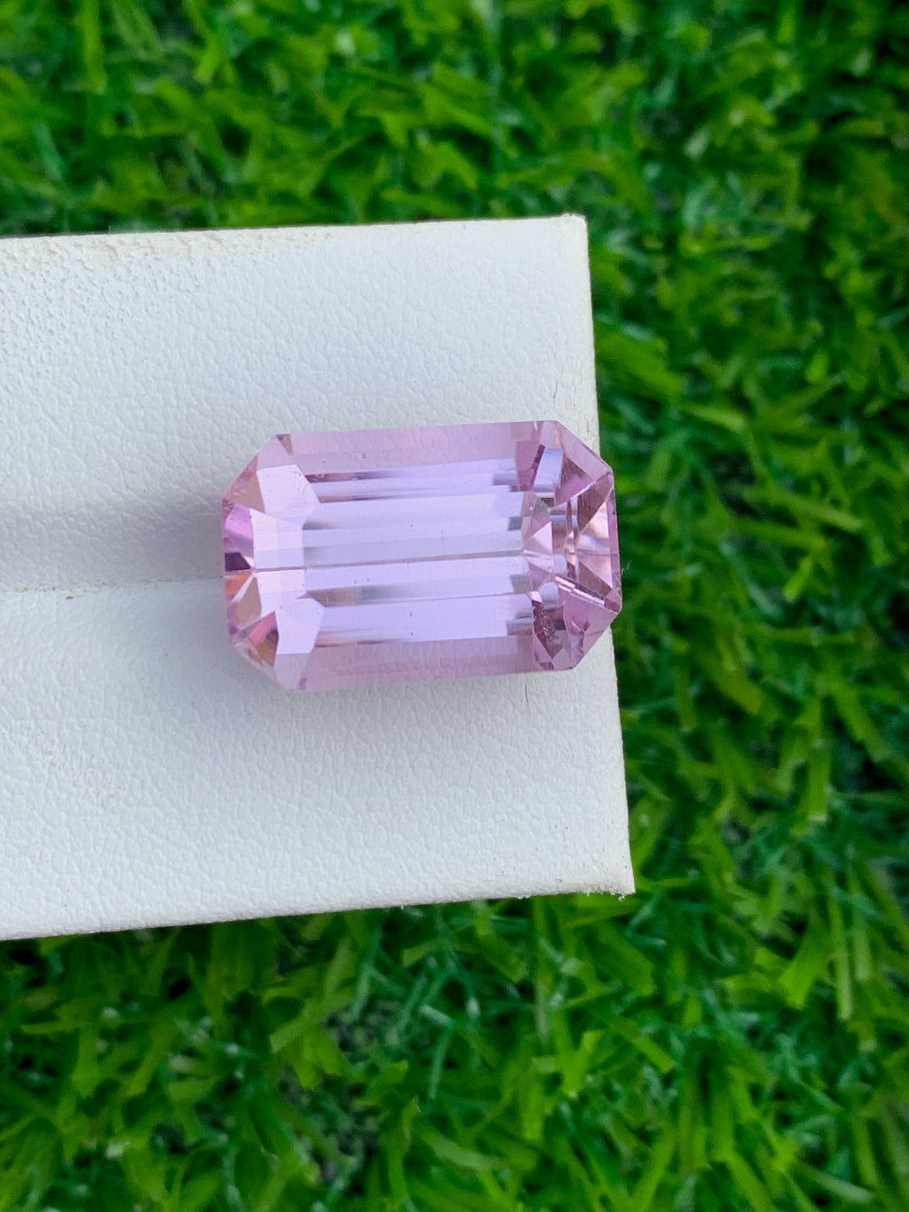 Pink Kunzite Gemstone: 20.45 Carat Emerald Cut, Afghanistan Origin