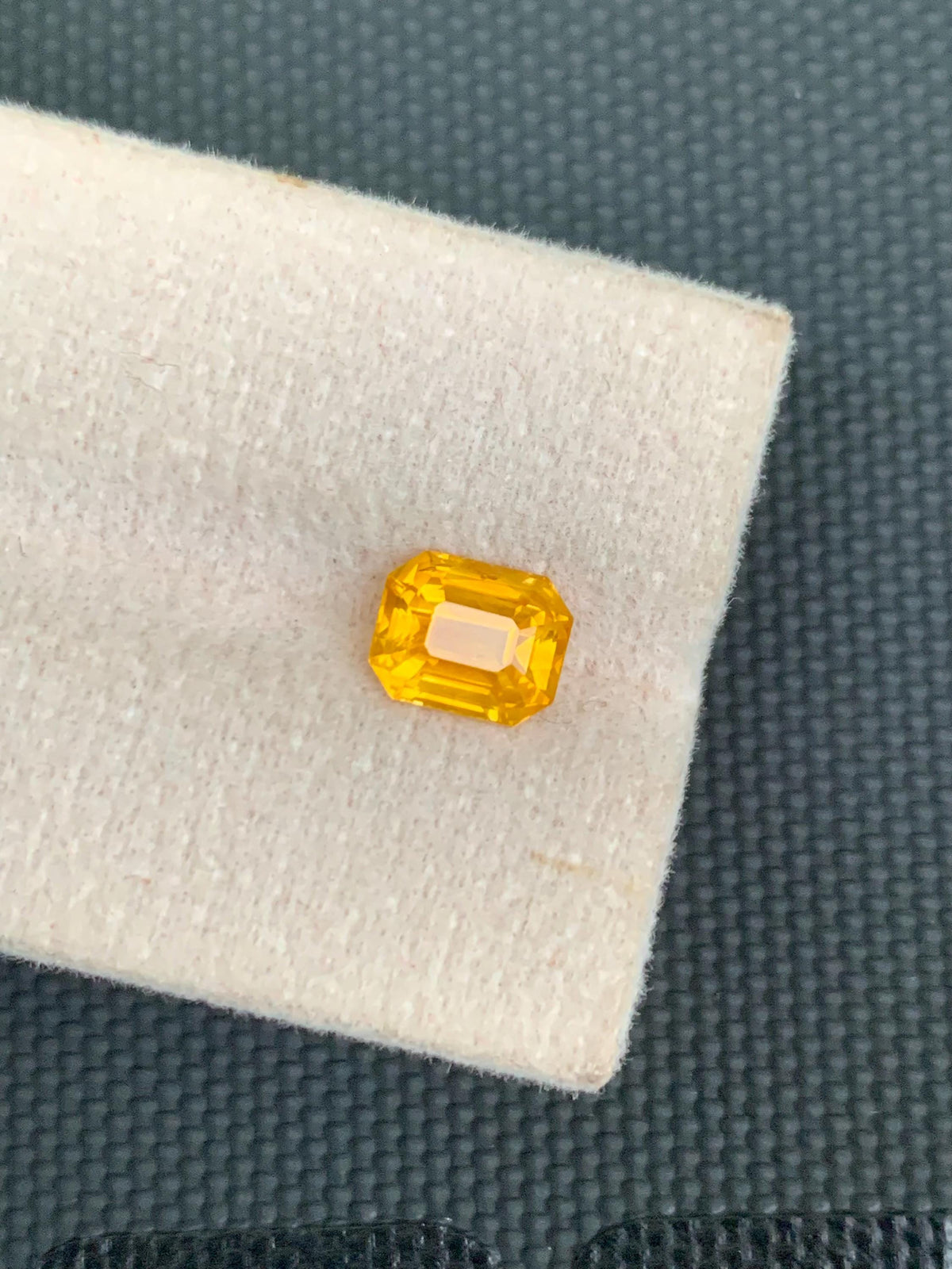 Natural Yellow Sapphire Gemstone: Ascher Cut, 2 CT, Jewelry Stone