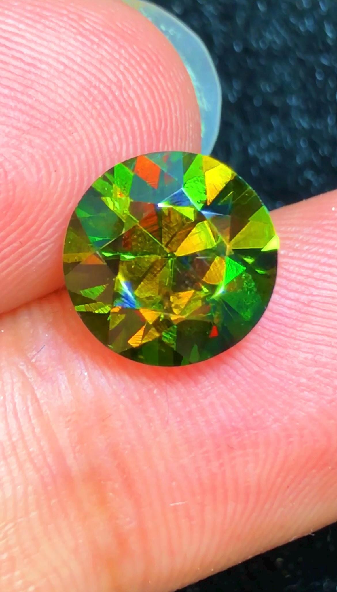 Sphene Titanite 3.90 ct Oval Cut Green Gemstone from Skardu Pakistan
