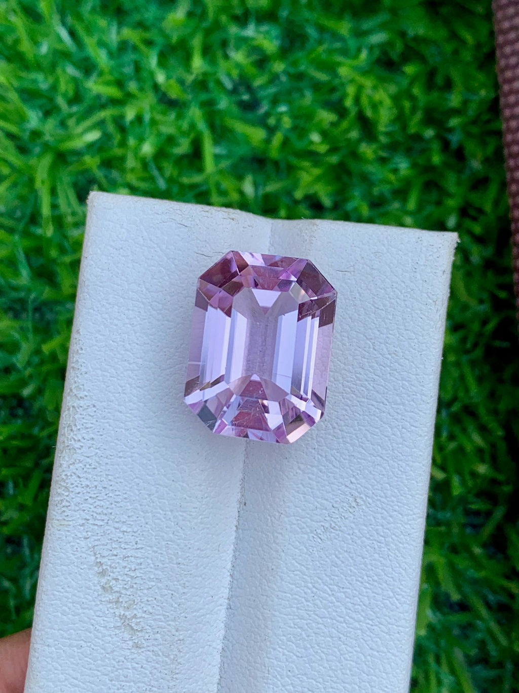 Lavender Pink Kunzite Gemstone: Emerald Cut, 15.05 CT Loose Stone