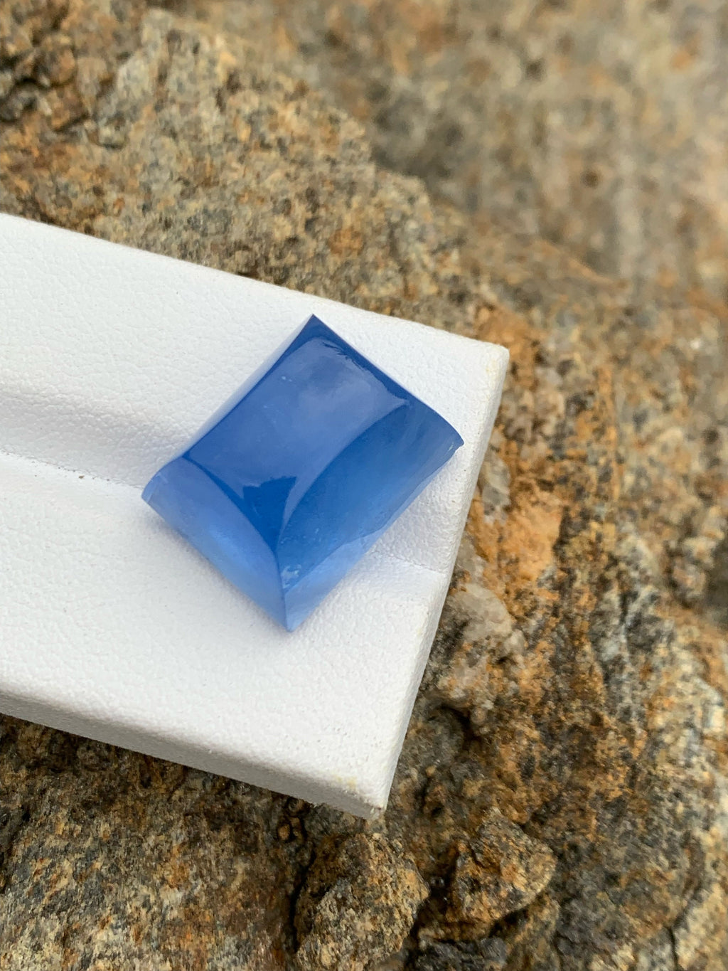 Santa Maria Aquamarine Cabochon: 24.15 CT Deep Blue Gemstone