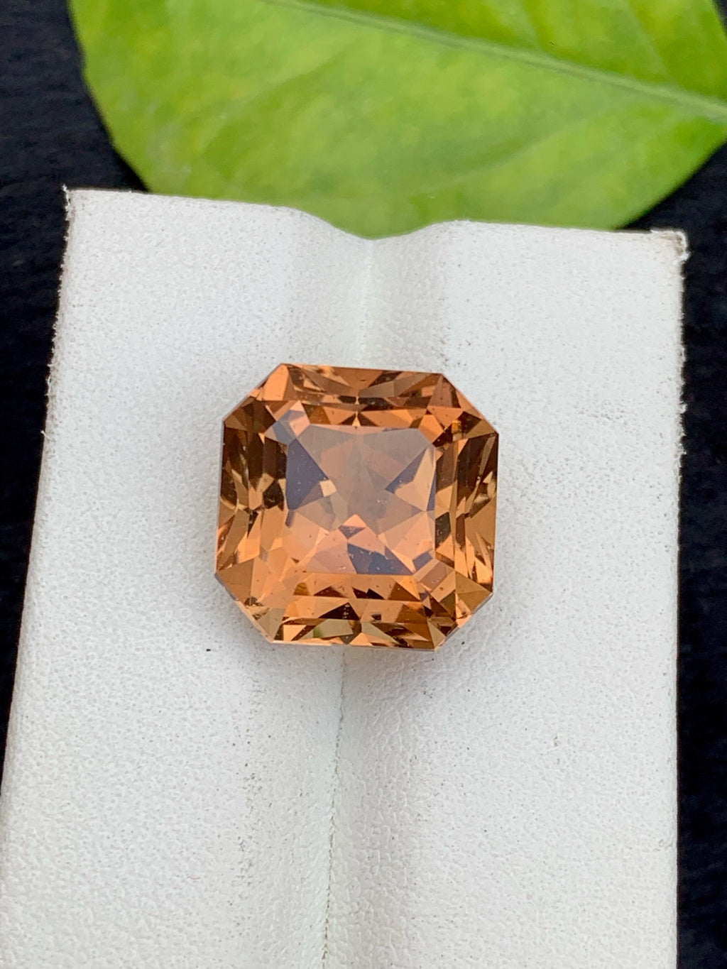 Natural Sherry Topaz Gemstone: 15.15 Carat Asscher Cut