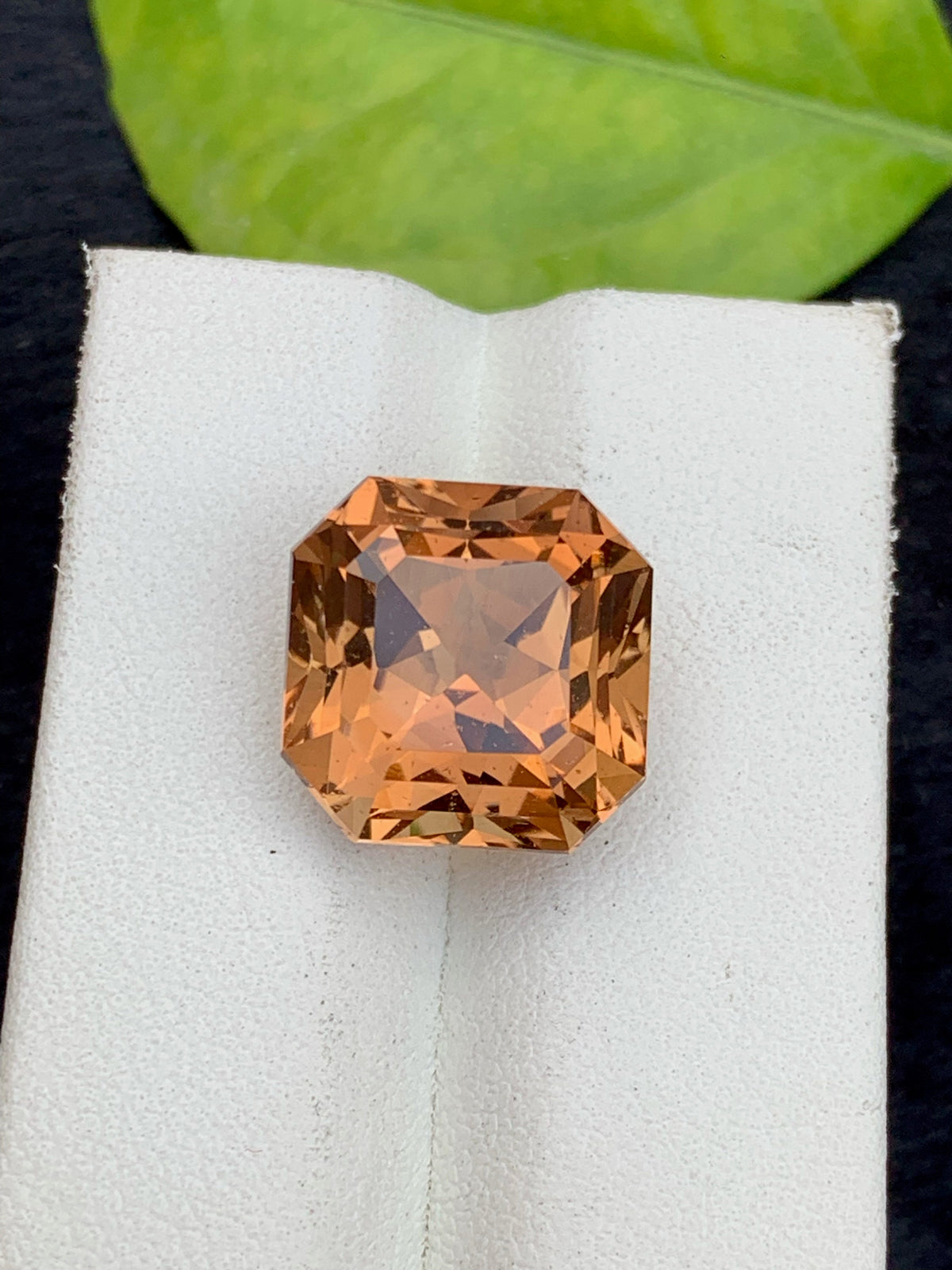 Natural Sherry Topaz Gemstone: 15.15 Carat Asscher Cut