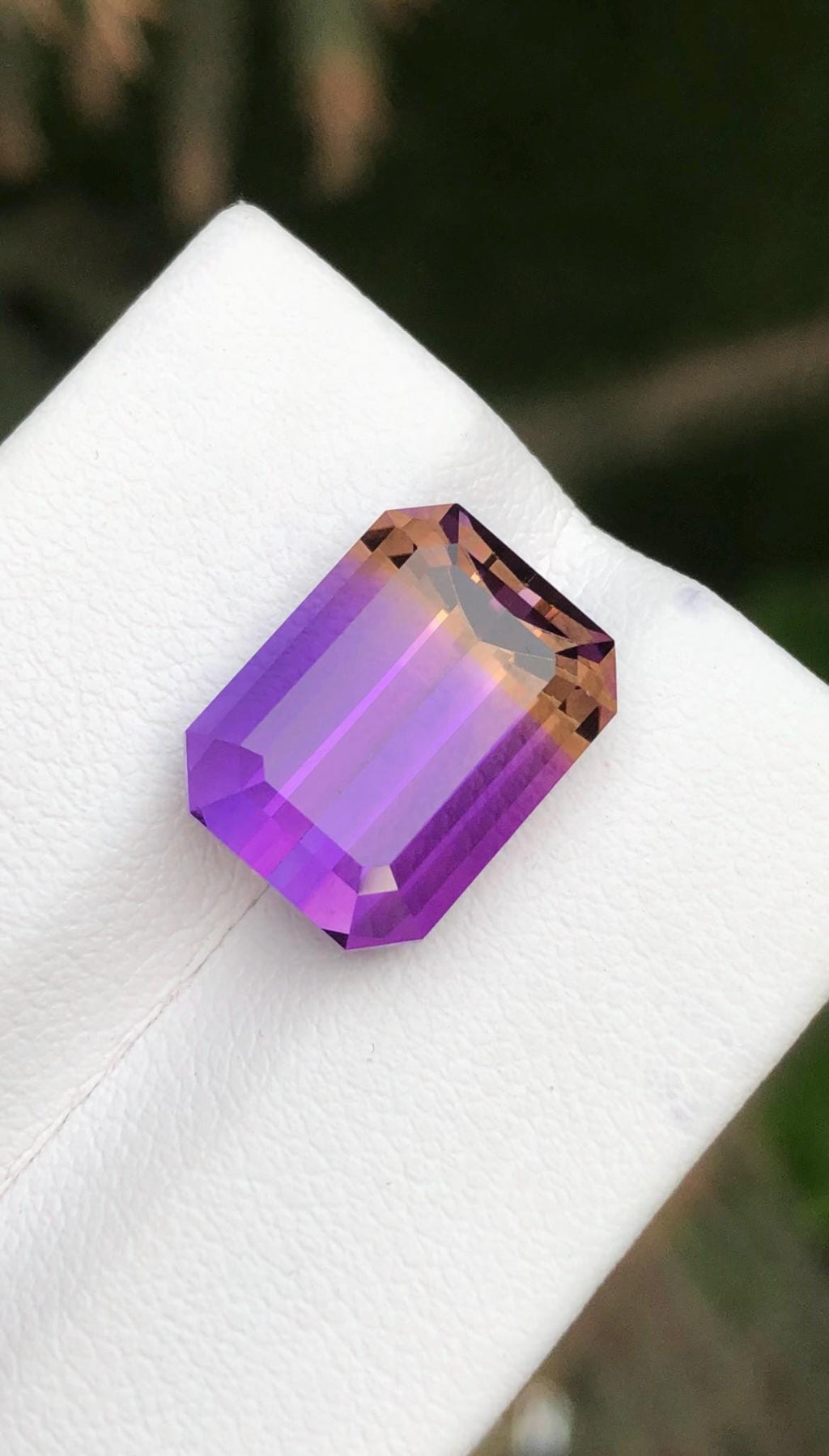 Ametrine 8.50 ct Emerald Cut • Bi-Color Gemstone from Bolivia