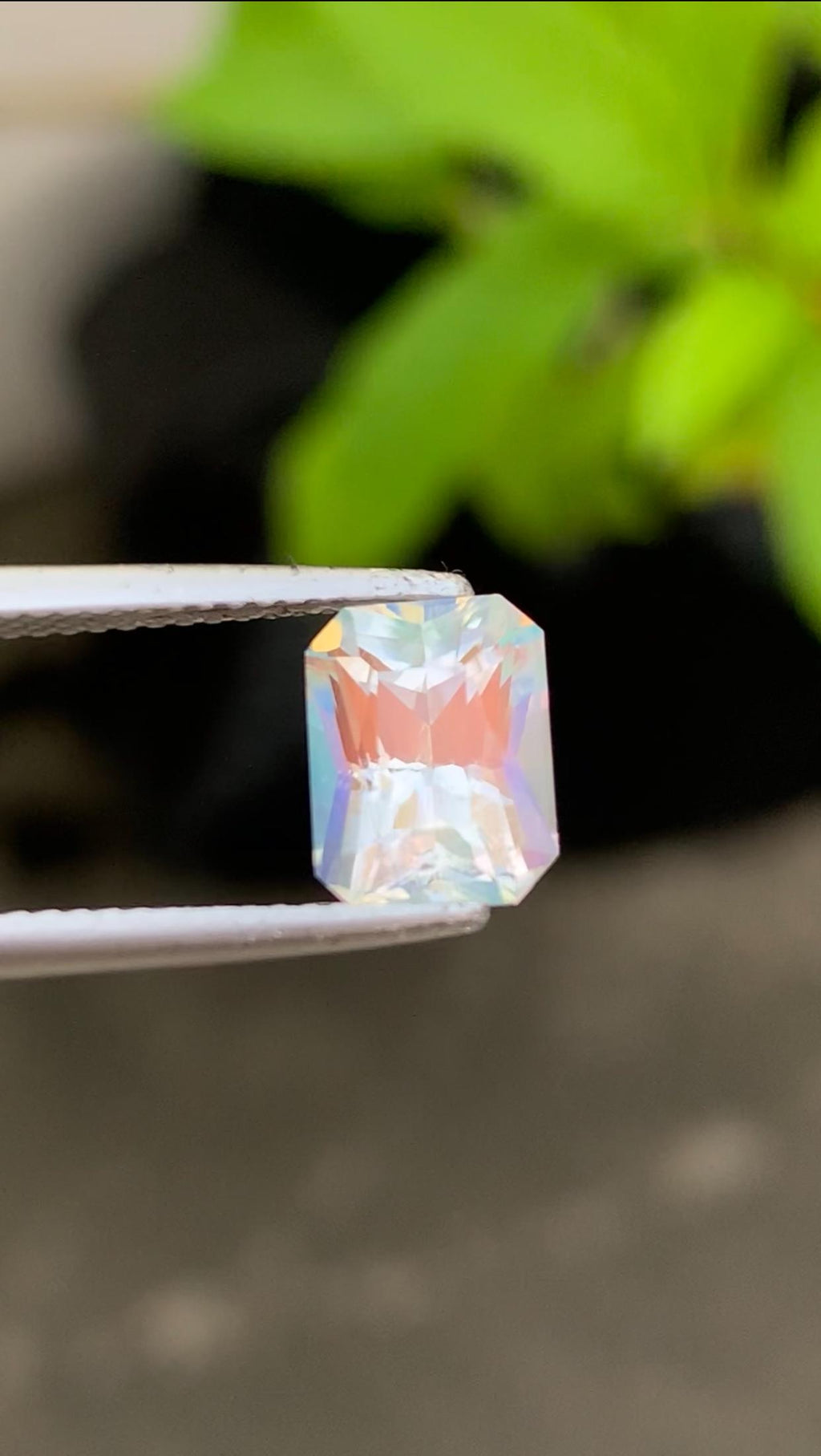 Rainbow Moonstone Gemstone: Flashy Blue Sheen, 2.40 ct Loose Stone