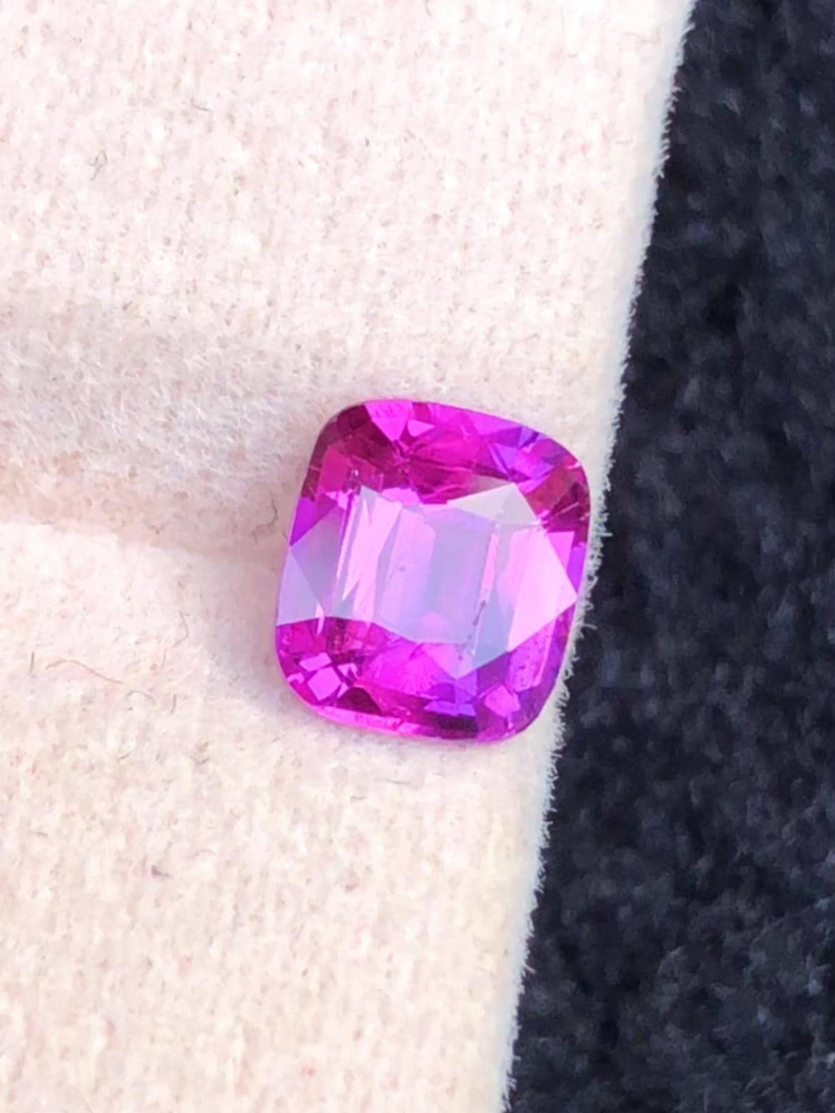 Purple Pink Sapphire 1.01ct Cushion Cut – Madagascar No Heat, Certified