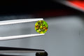 0.85 Carat Natural Chrome Sphene Loose Gemstone: Nugget Green Titanite