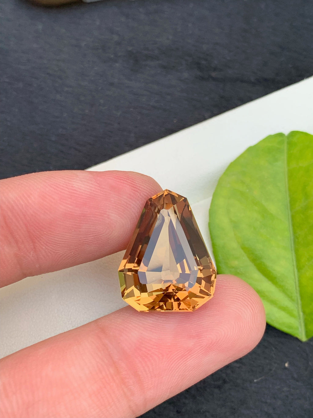 Deep Orange Imperial Topaz Gemstone: Faceted Loose Stone, 29.50 CT