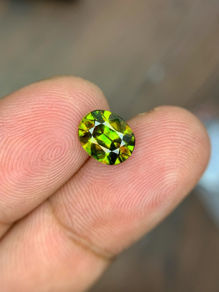 1.45 CT Oval Cut Sphene Gemstone: Himalayan Origin