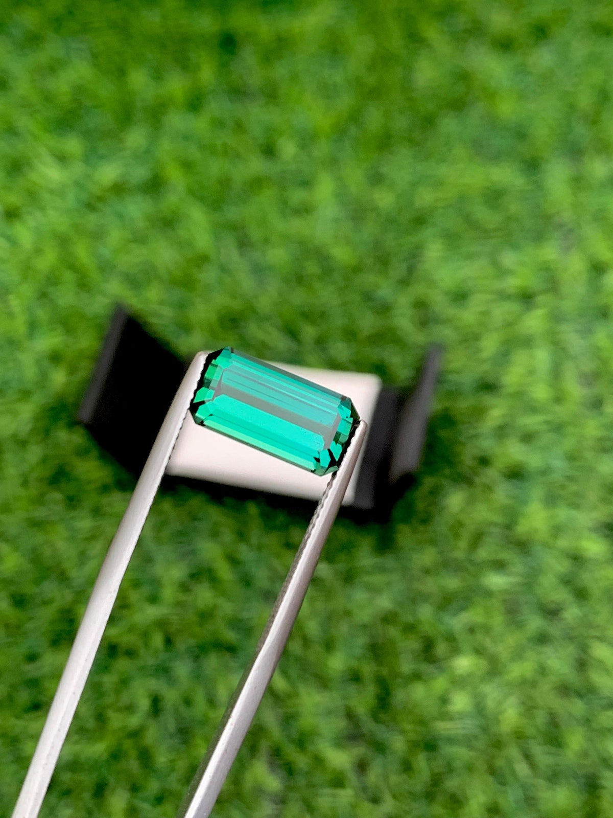 Bluish Green Tourmaline Gemstone: Emerald Cut, 5.60 CT, Afghanistan Origin