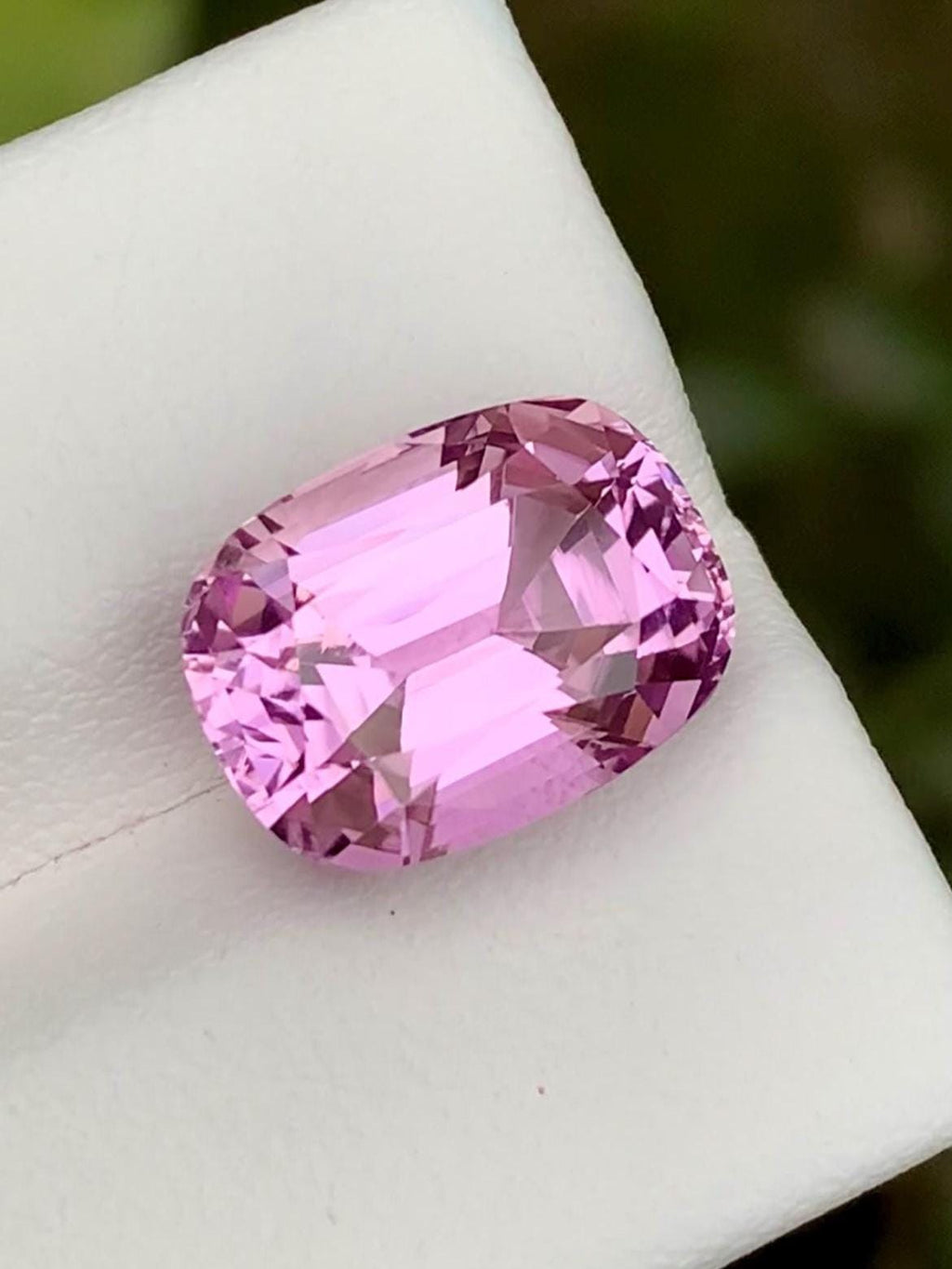 Pink Kunzite Gemstone: 8.05CT Faceted Emerald Cut From Nuristan Afghanistan