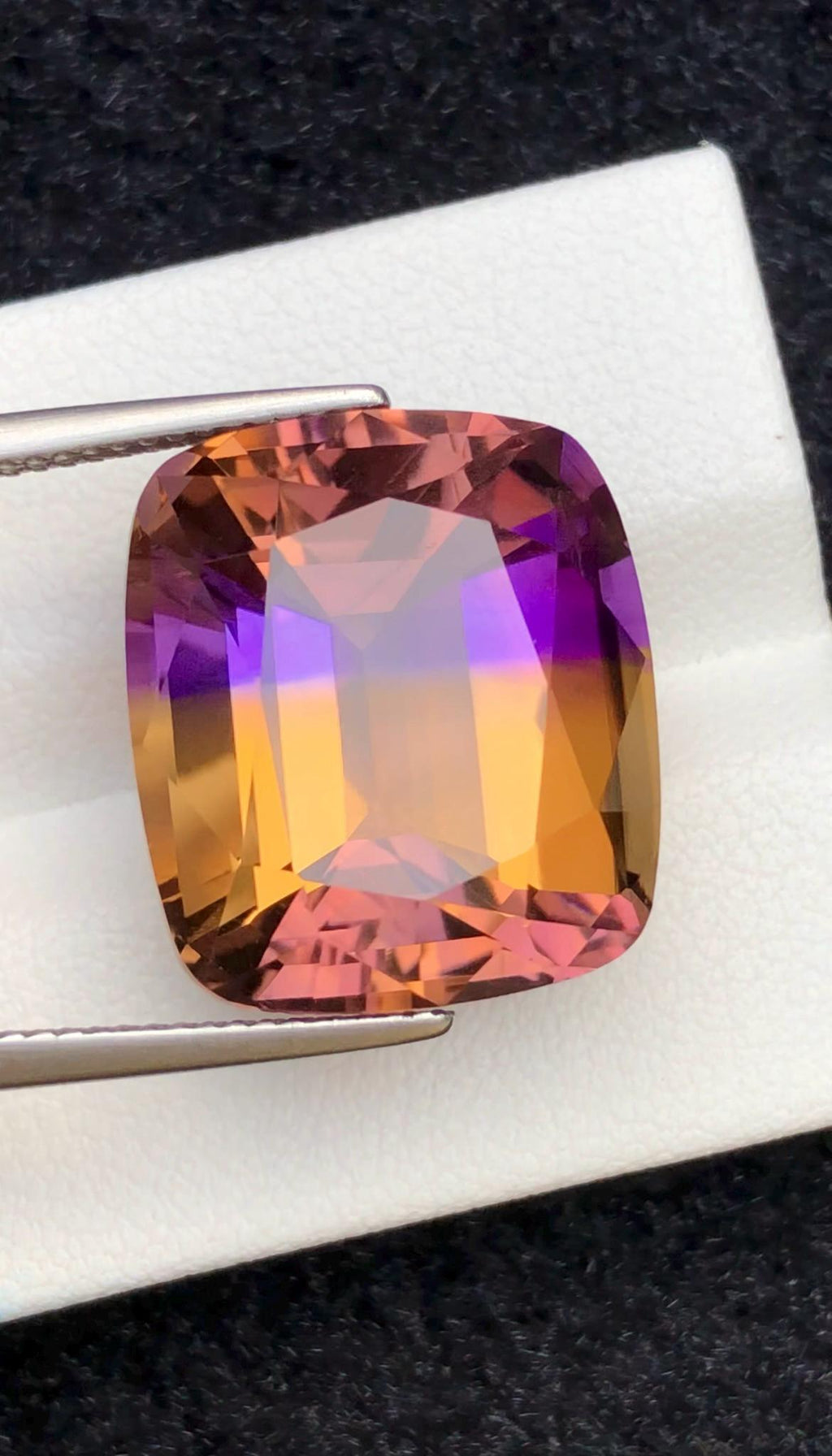 Bi-Color Ametrine 21.15ct Cushion Cut – Gemstone from Brazil