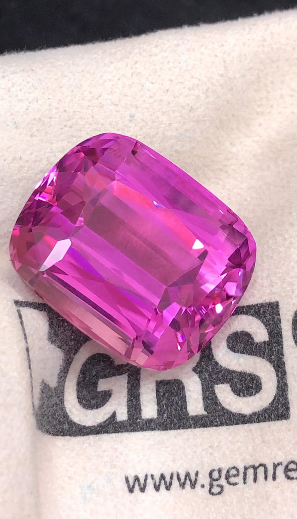 Natural Pink Kunzite Cushion Cut Gemstone – 91 Carats from Afghanistan