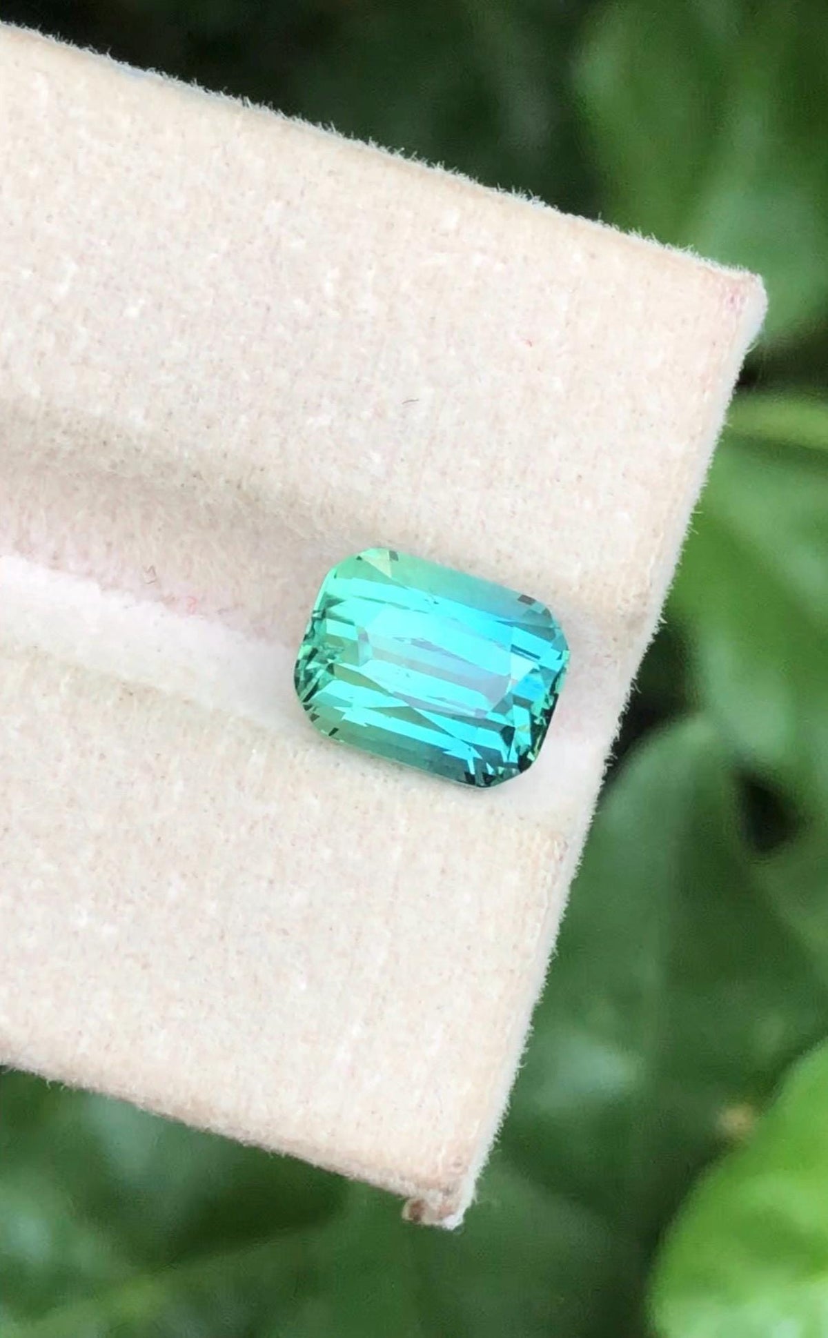 Lagoon Tourmaline 2.90ct Cushion Cut Gemstone from Afghanistan