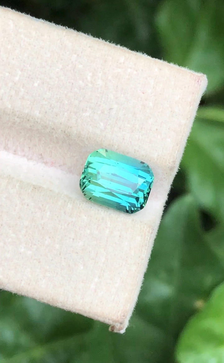 Lagoon Tourmaline 2.90ct Cushion Cut Gemstone from Afghanistan