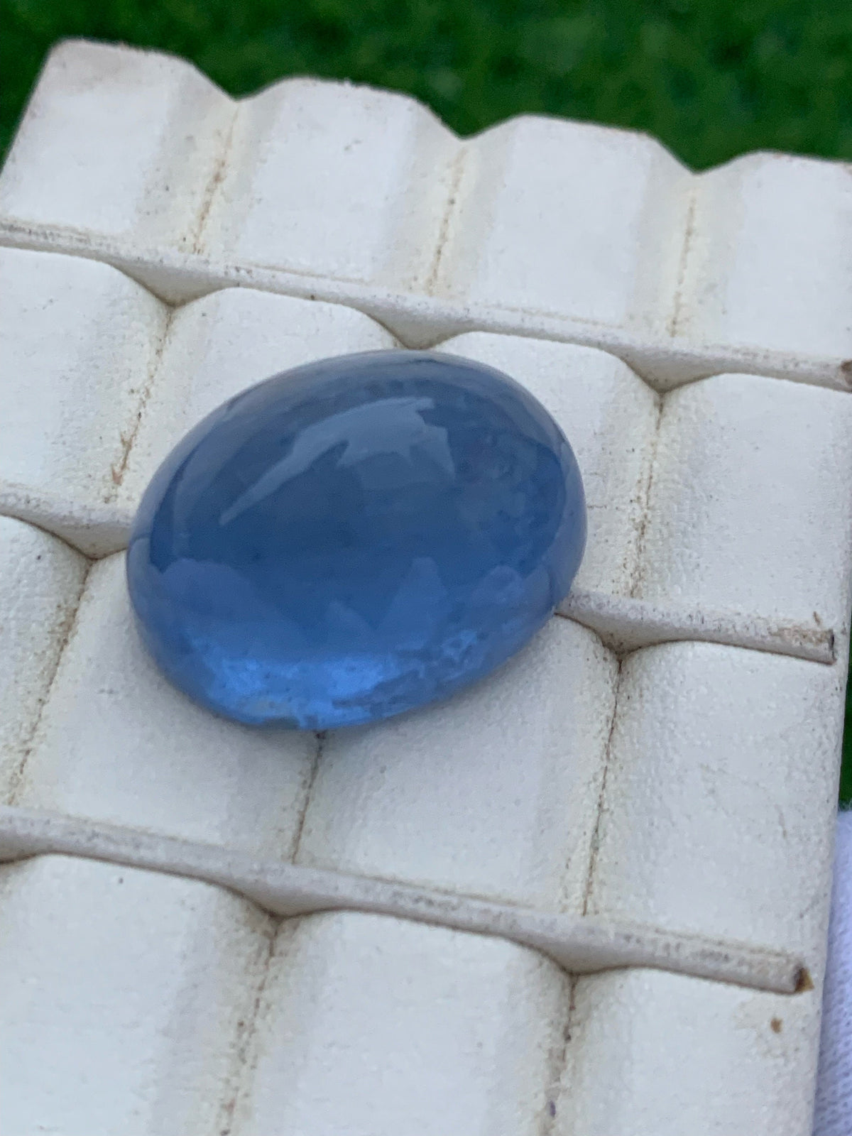 Santa Maria Aquamarine Cabochon: Oval Blue Gemstone, 59.40 CT