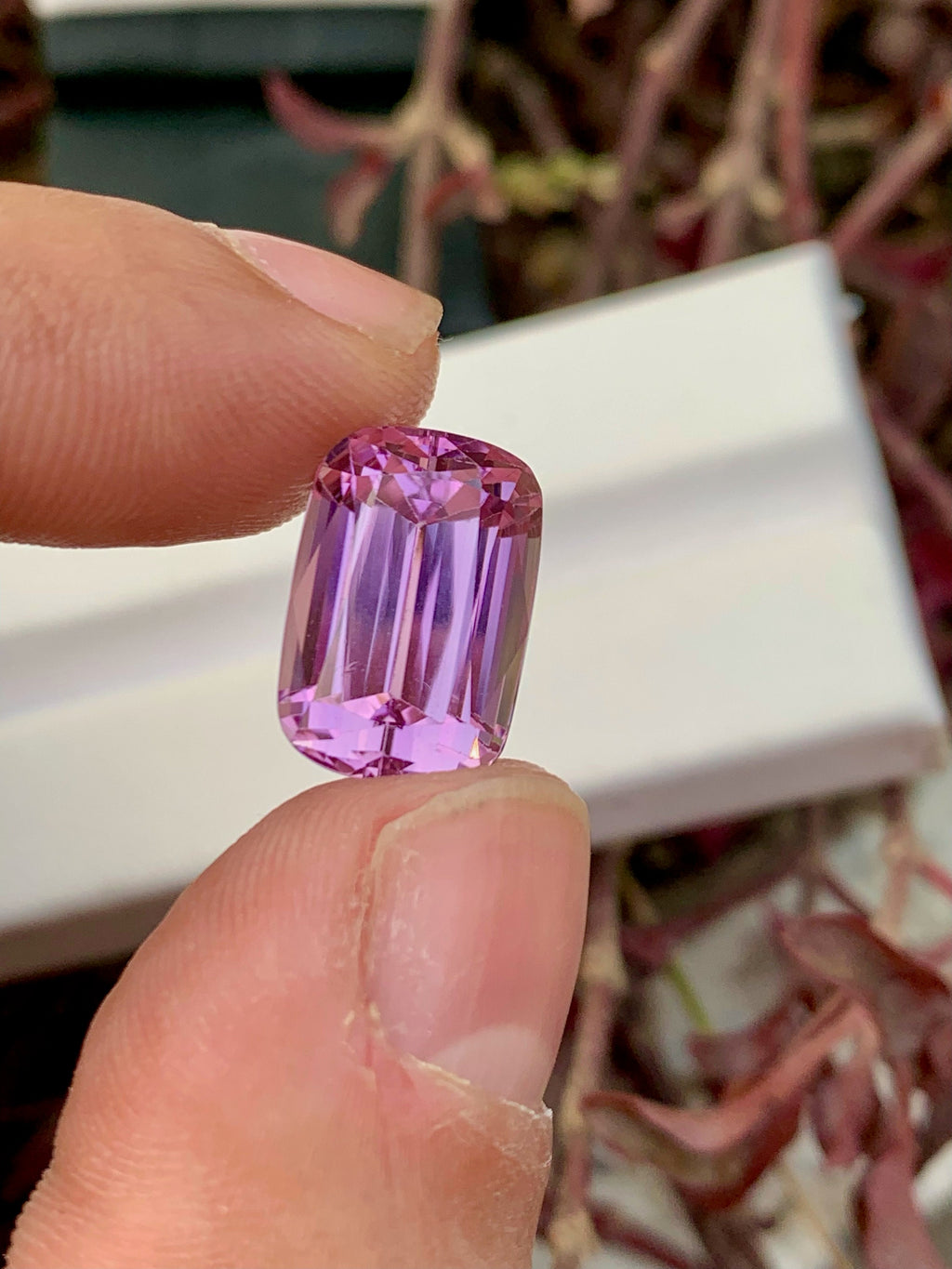 natural Pink Kunzite Gemstone For Jewelry, Faceted Kunzite Stone, 11.25 CT