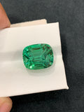 Hiddenite Green Kunzite Gemstone 13.00 Carat Cushion  from Afghanistan