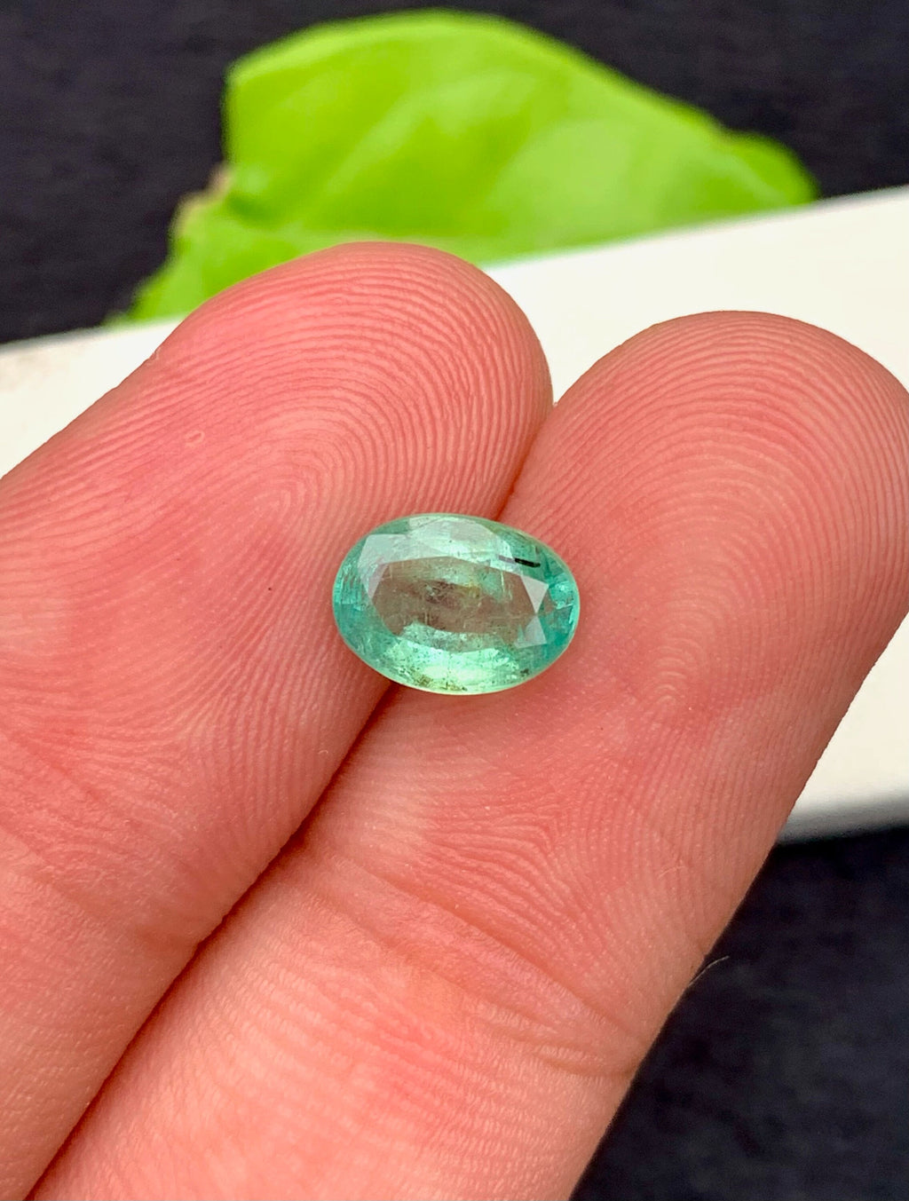 Natural Emerald Loose Gemstone Cushion Cut , Ring/ Jewelry Size zambia Emerald~ 2.60 Carats