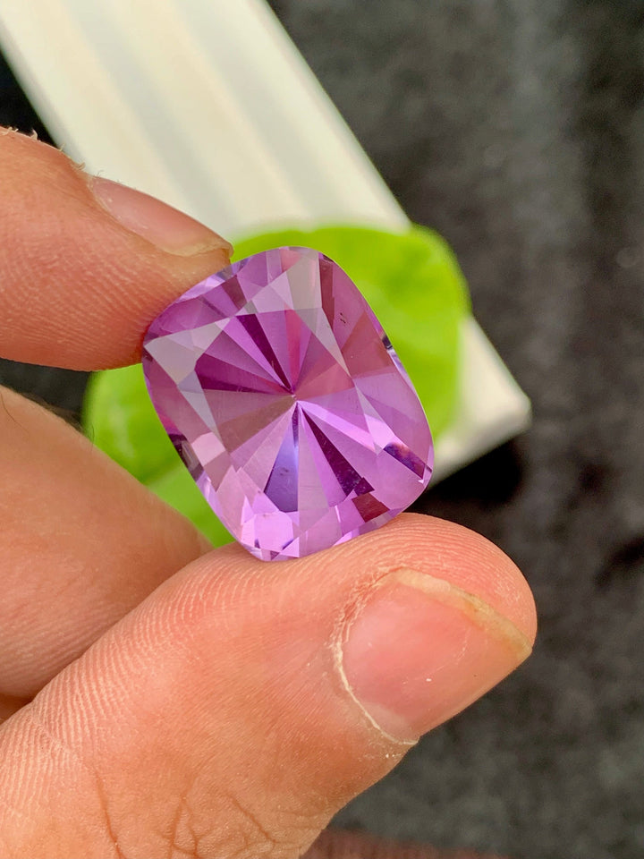 Natural Amethyst Loose Gemstone Cushion Blader Cut - 19.95 carats