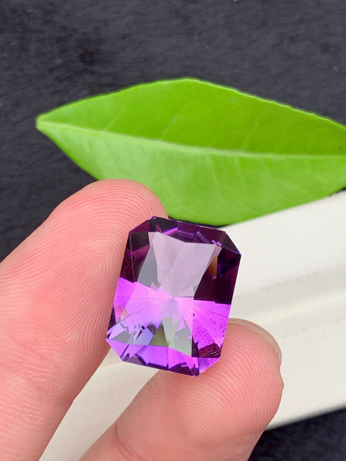 Custom Cut Pink Purple Amethyst Gemstone, 23.05 CT Flawless Loose Gem