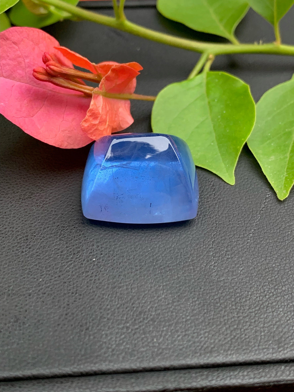 Deep Blue Aquamarine Cabochon: Santa Maria Gemstone, 38.35 CT
