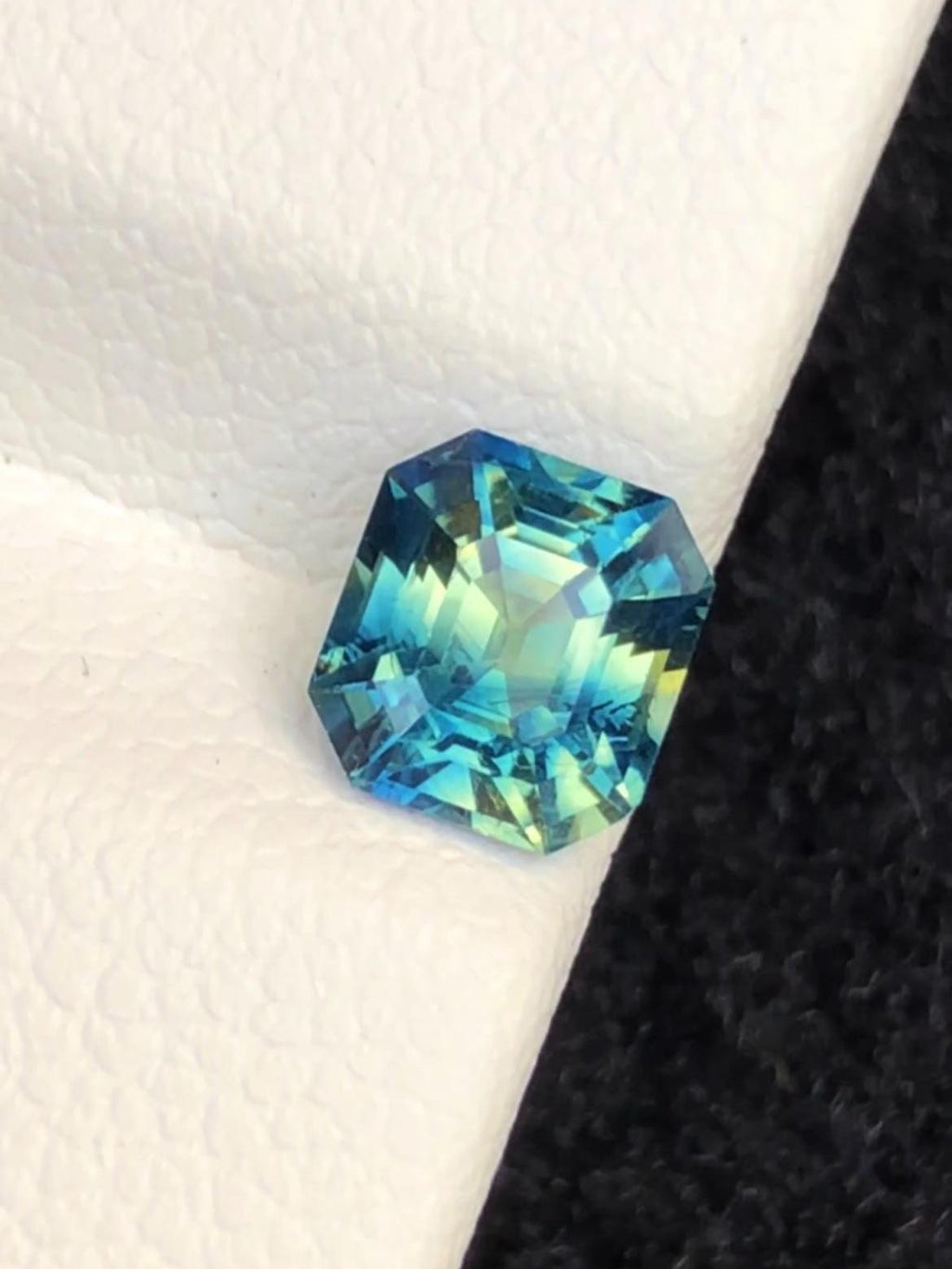 Parti Sapphire 1.21ct Octagonal Asscher Cut Madagascar Certified