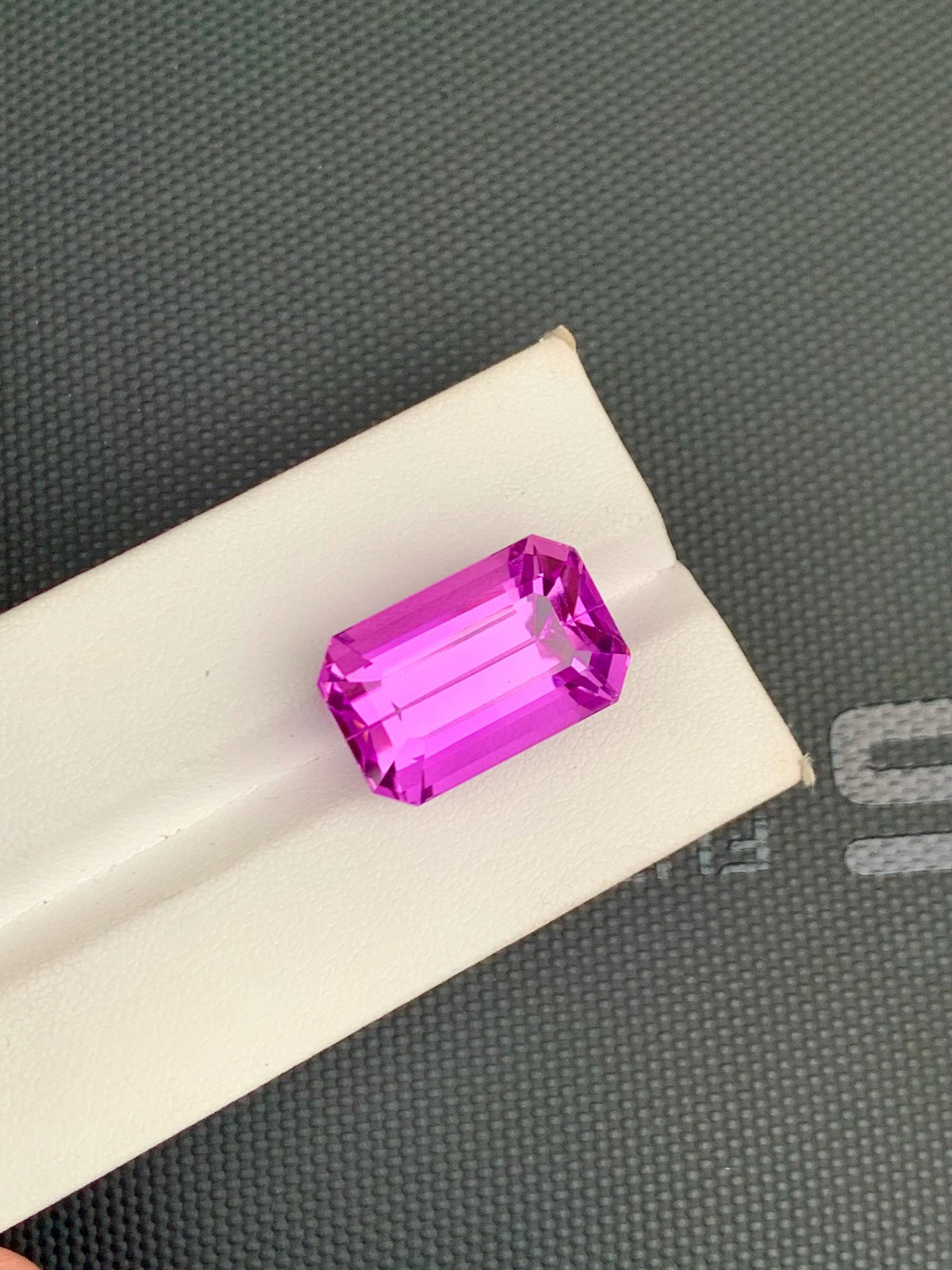 Vivid Pink Kunzite Gemstone: 27.80 Carat Emerald Cut, Afghanistan