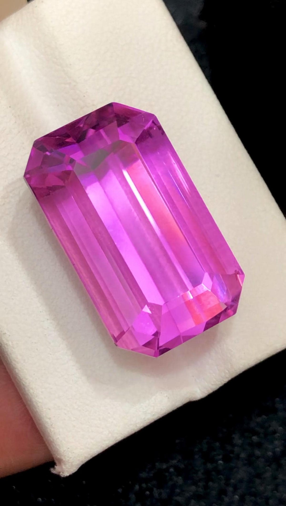 Pink Kunzite Emerald Cut – 46 Carats from Afghanistan