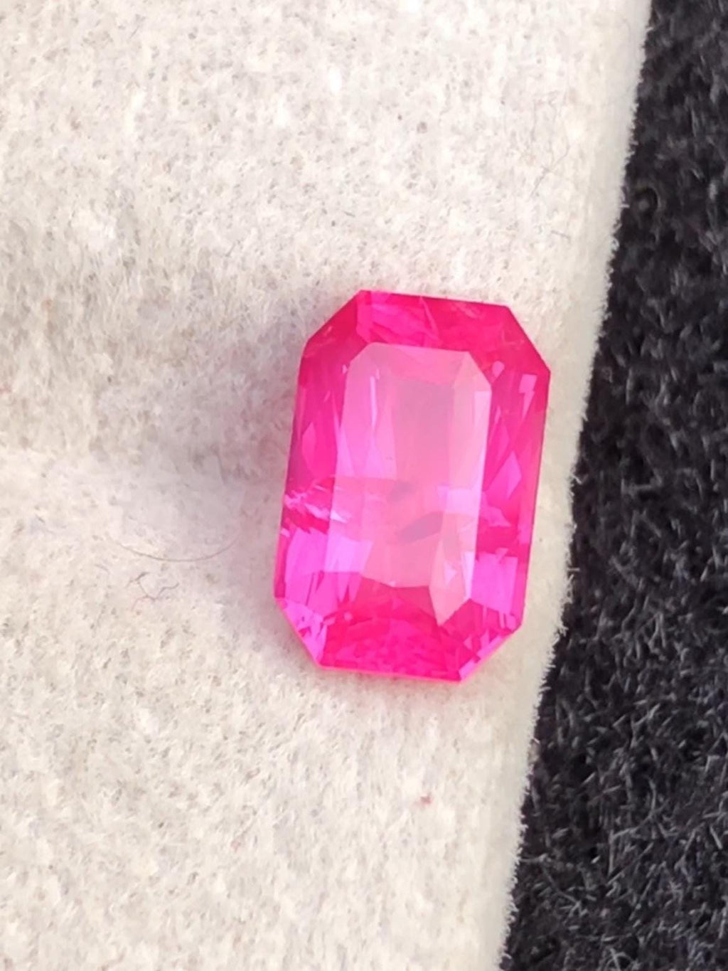 Mahenge Spinel 1.35ct Octagon Cut – Vivid Pink With Certificate