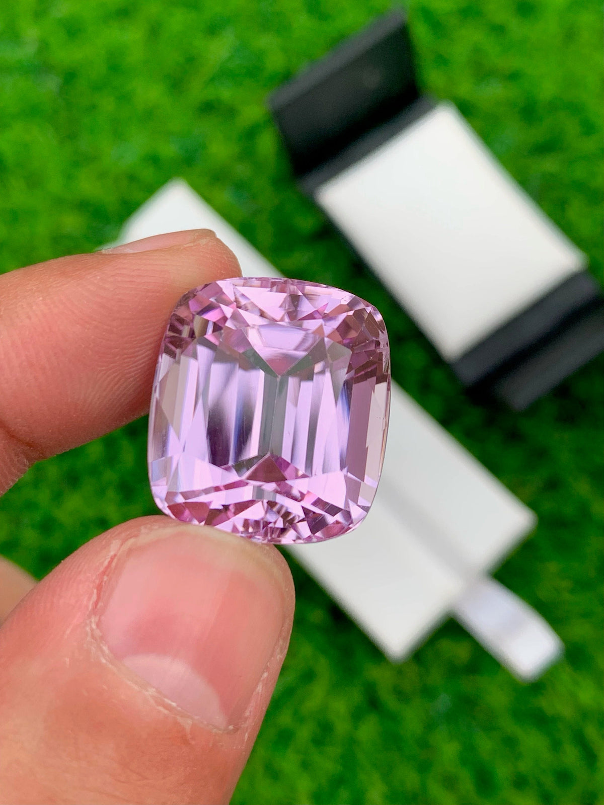 Pink Kunzite Stone For Jewelry Making, Faceted Kunzite Gemstone, 43.10 CT
