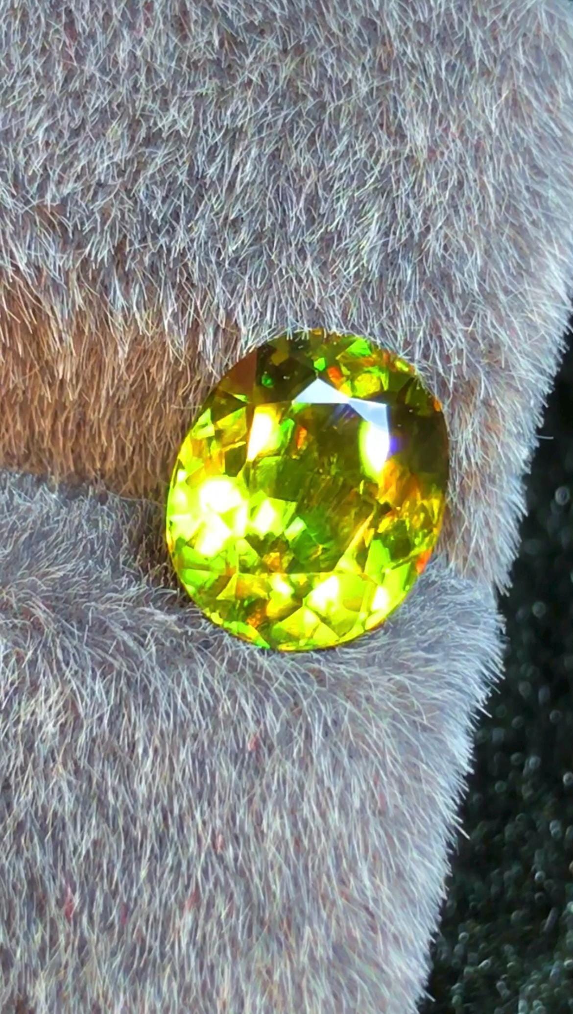 Chrome Sphene 2.10ct Oval Cut | Skardu Pakistan