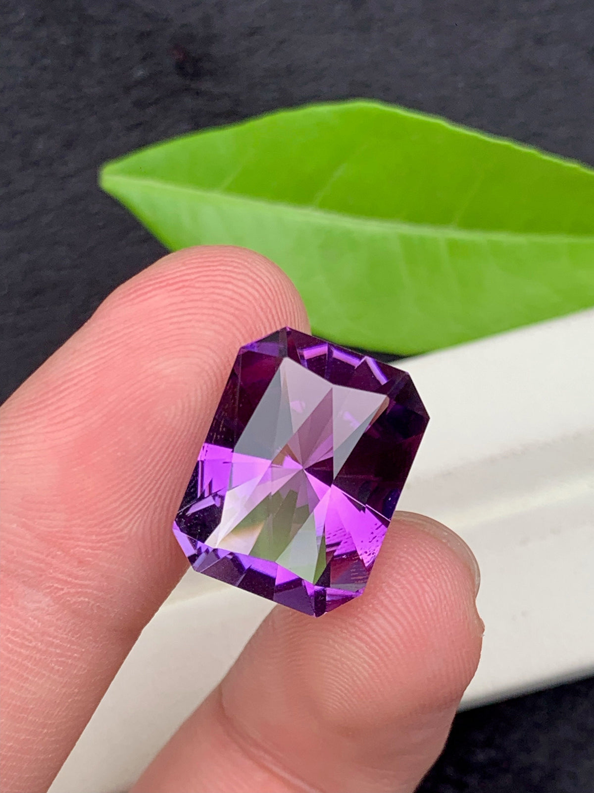 Custom Cut Pink Purple Amethyst Gemstone, 23.05 CT Flawless Loose Gem