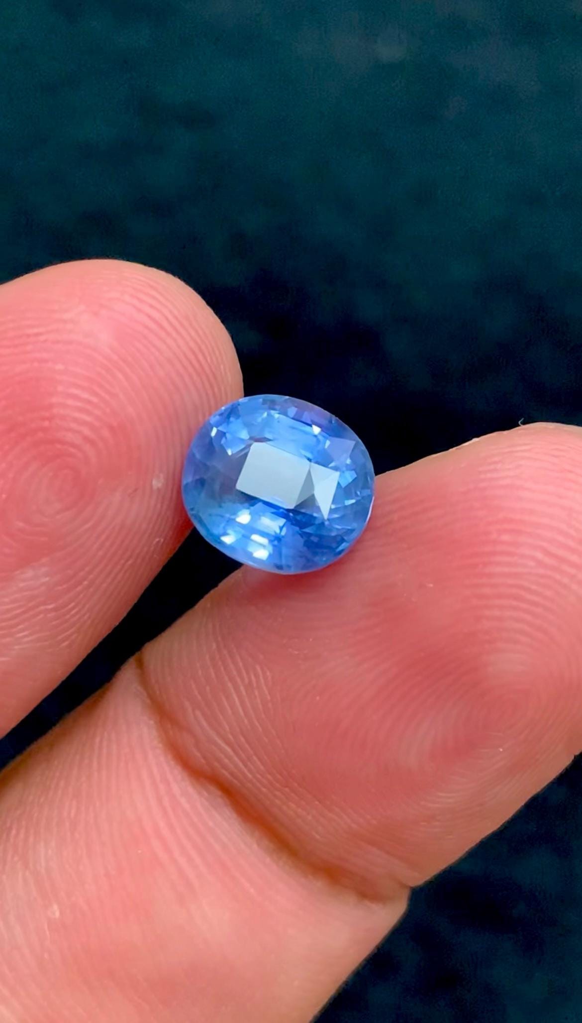 Blue Sapphire 3.00ct Oval Cut – Electric Blue Sri Lanka Gemstone
