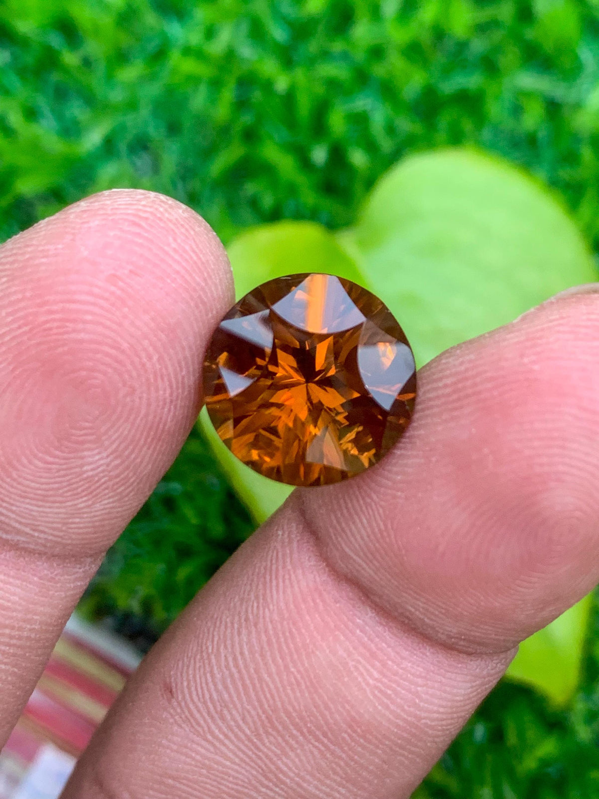 Natural Citrine Gemstone: 6 Carat Orange Cushion Cut, November Birthstone