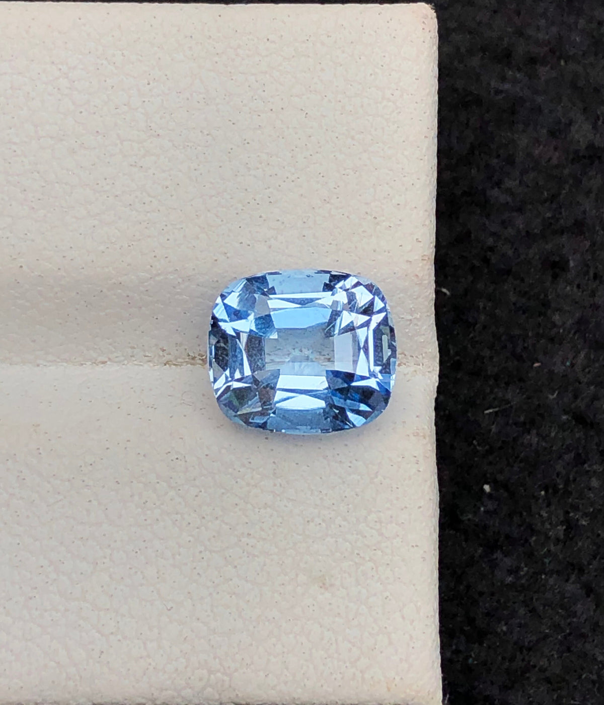 Santa Maria Aquamarine Gemstone: 2.80 CT Faceted Cushion Cut