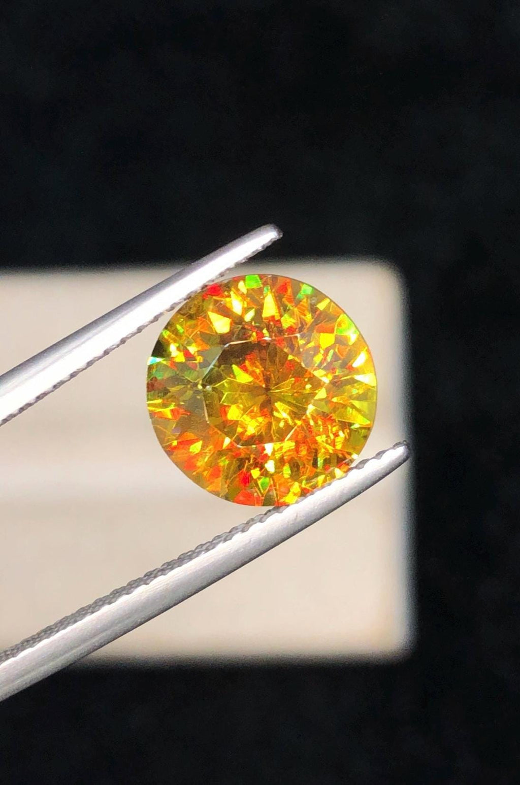 Full Fire Sphene Gemstone: 3.50 ct Natural Titanite, August Birthstone