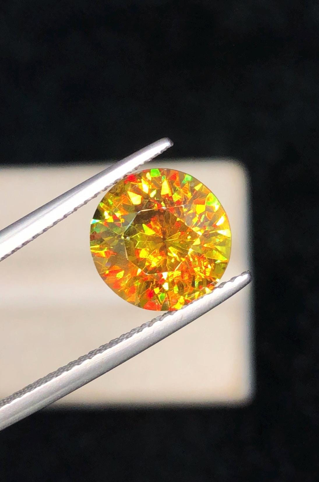 Full Fire Sphene Gemstone: 3.50 ct Natural Titanite, August Birthstone