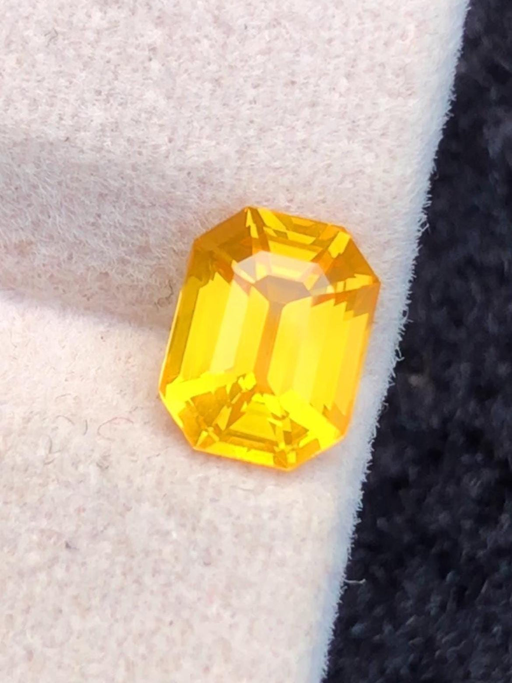 Yellow Sapphire 1.05ct Emerald Octagonal Cut Madagascar