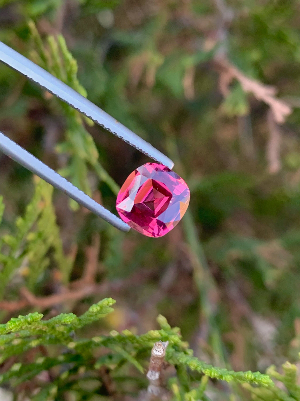 Pink Tourmaline Gemstone: 2.15 CT Cushion Cut, October Birthstone