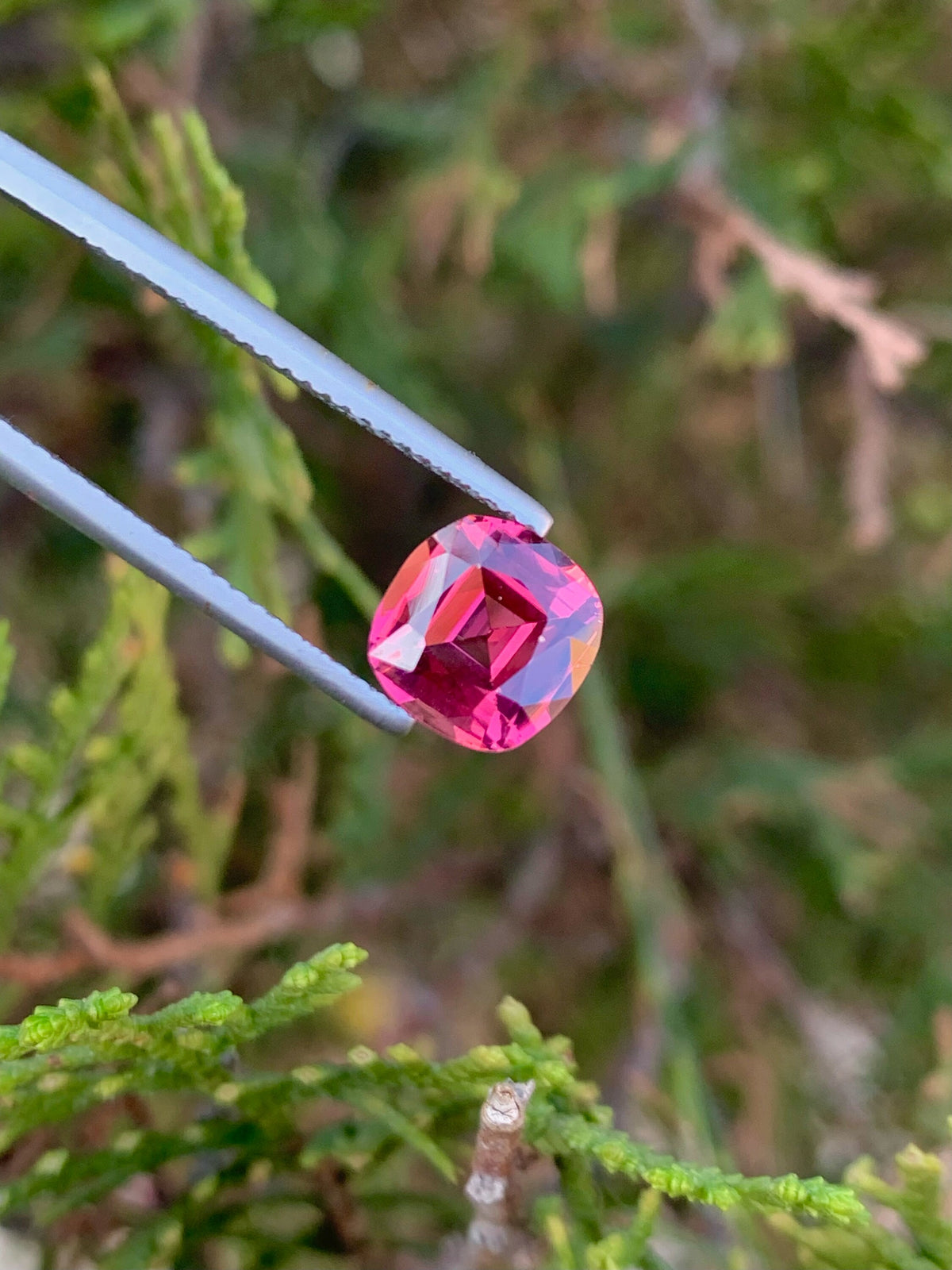 Pink Tourmaline Gemstone: 2.15 CT Cushion Cut, October Birthstone