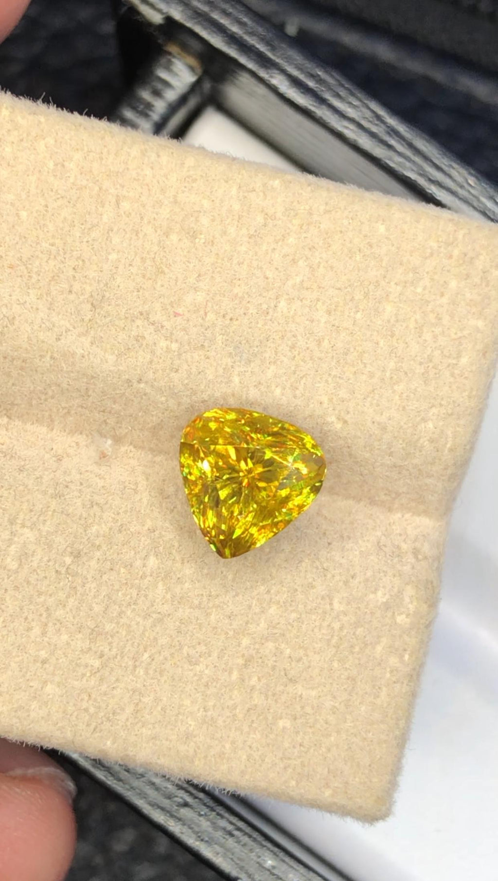 2.50 CT Greenish Yellow Sphene Gemstone: August Birthstone